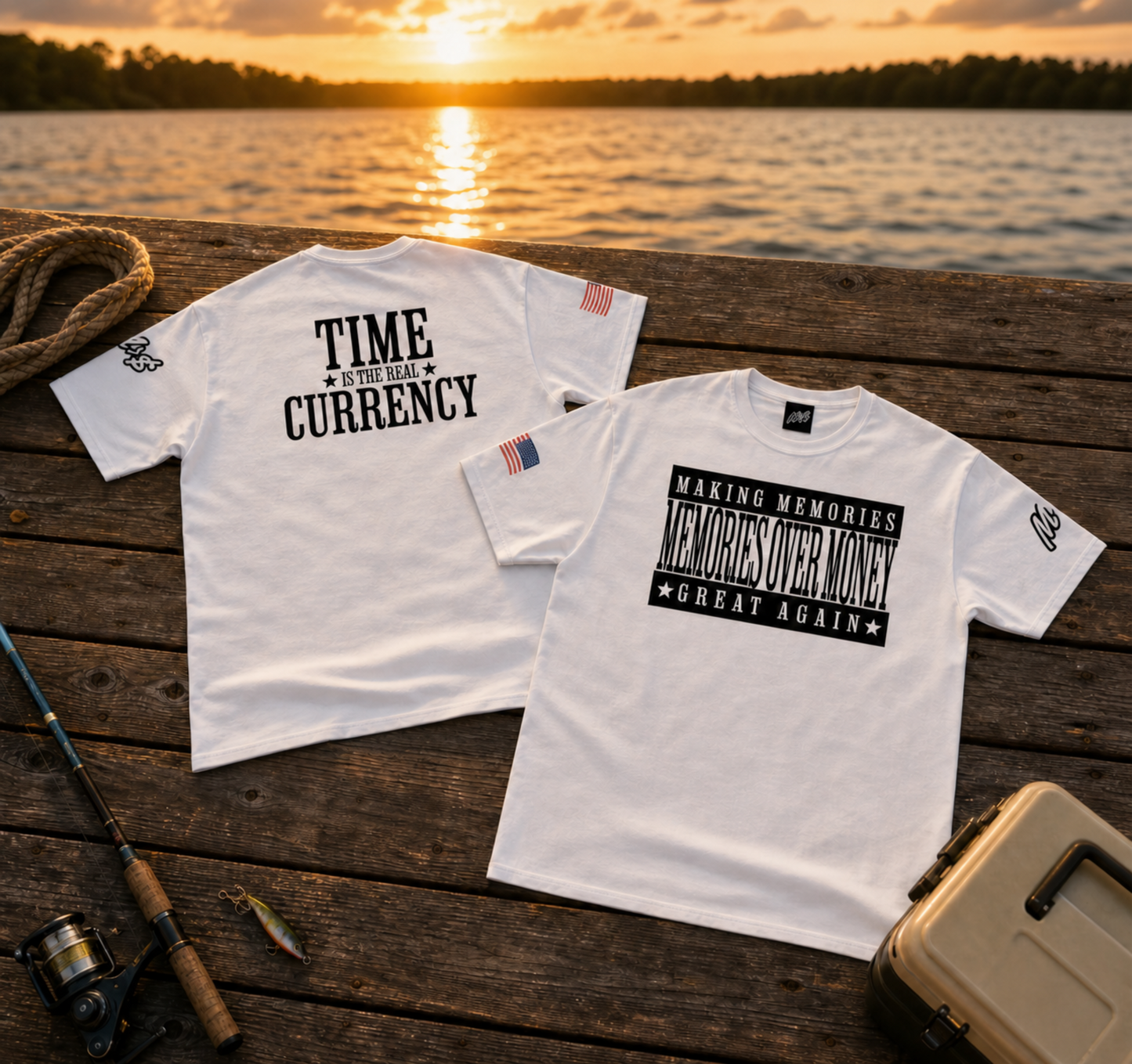 Time Is The Real Currency Collection | Making Memories Great Again Tee
